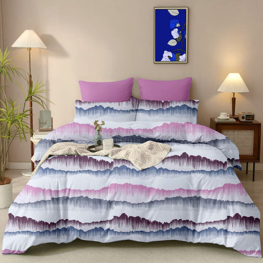 Gloria Lavender Mist Waves Bedsheet Set